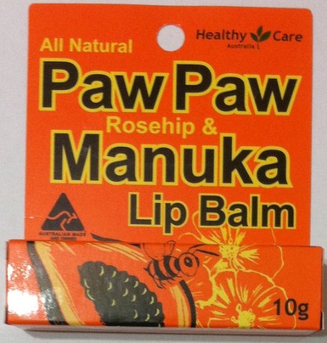 Healthy Care Paw Paw (Rosehip & Manuka) Lip Balm 10g (Made in Australia)