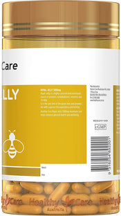 Healthy Care Royal Jelly 1000 365 Capsules Supplements Made in Australia