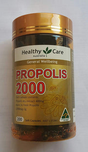 Healthy Care Propolis 2000mg 200 Capsules (Australia Import)
