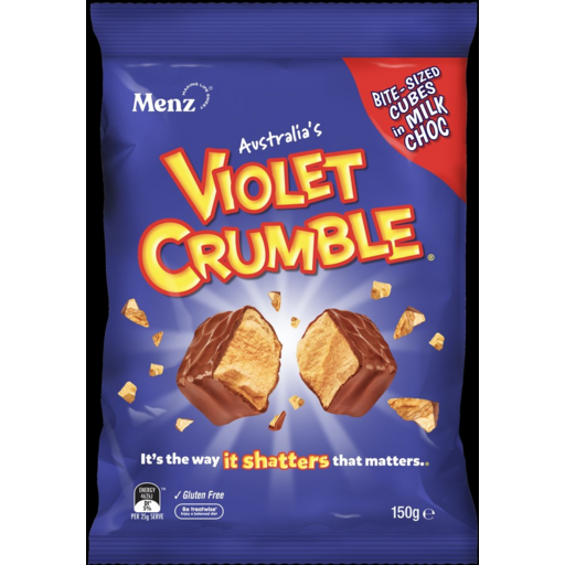 Violet Crumble 150gm (1 bag) Australian Honeycomb Chunks