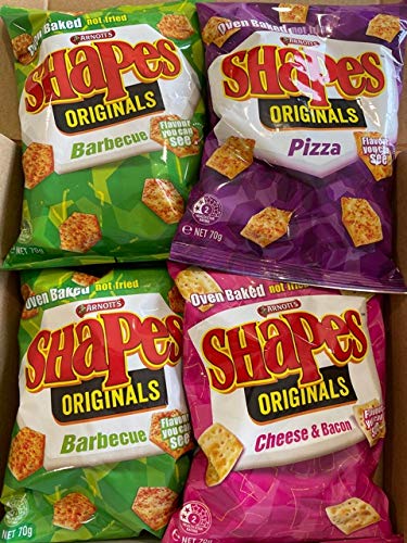 Arnott's Shapes Variety Pack - 4 x 70g Packs