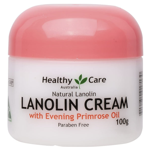 Healthy Care Lanolin Cream with Evening Primrose Oil 100g made in Australia