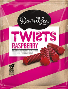 Darrel Lea Raspberry Twists Licorice, Made In Australia, 300g
