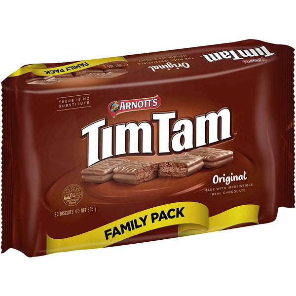 Arnott's Tim Tam Original Family Pack - 12.9oz / 365g - Australian Chocolate Biscuits