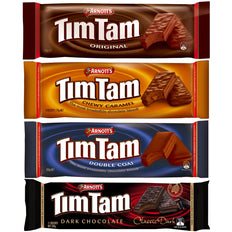 Arnott's Tim Tam Classics (4 Pack) Original, Double Coat, Caramel and Classic Dark