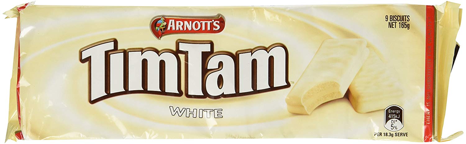 Tim Tam Cookies Arnotts | Tim Tams Chocolate Biscuits | Made in Australia |  Choose Your Flavor (2 Pack) (White Chocolate)