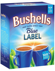 Australian Bushells Blue Label 100 Tagged Tea Bags