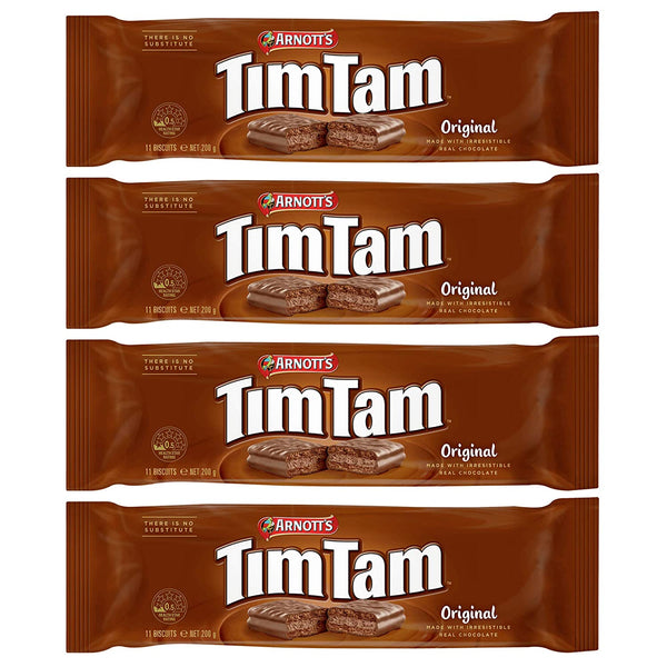 Arnott's Tim Tam Original Australian Chocolate Biscuits (4 Pack) Box Packaging for Protection - Imported from Australia