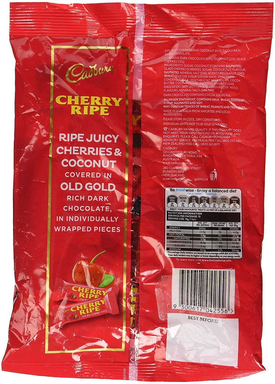 Cadbury Cherry Ripe Multipack – Great Aussie Food